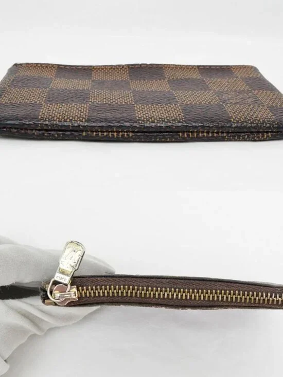 Louis Vuitton Pochette Cles Coin Case Key Ring Damier Brown - Picture 4 of 10